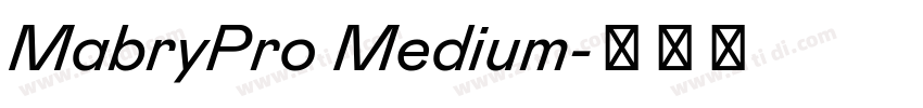 MabryPro Medium字体转换
